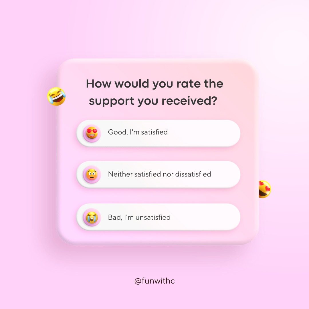 Social media engagement poll design